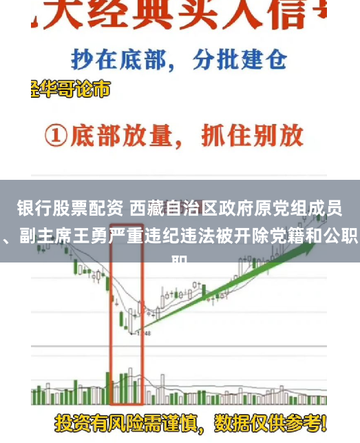 银行股票配资 西藏自治区政府原党组成员、副主席王勇严重违纪违法被开除党籍和公职