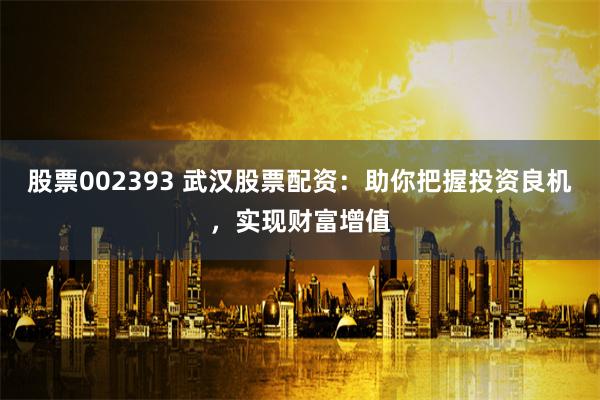 股票002393 武汉股票配资：助你把握投资良机，实现财富增值